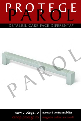 Maner plastic crom mat cu capat crom mat, S 0826-202MV2MV2