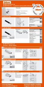 AMORTIZATOARE USI BLUMOTION - BLUM, MONTATE IN CANT 