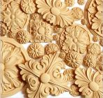 ROZETE ORNAMENTALE DIN PASTA LEMN, FLEXIBILE TERMIC, PENTRU DESIGN / RECONDITIONARE MOBILIER / BRICOLAJ
