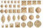 ROZETE ORNAMENTALE DIN PASTA LEMN, FLEXIBILE TERMIC, PENTRU DESIGN / RECONDITIONARE MOBILIER / BRICOLAJ